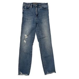 Point Sur Denim Ripped  Crop Jeans Size 29T